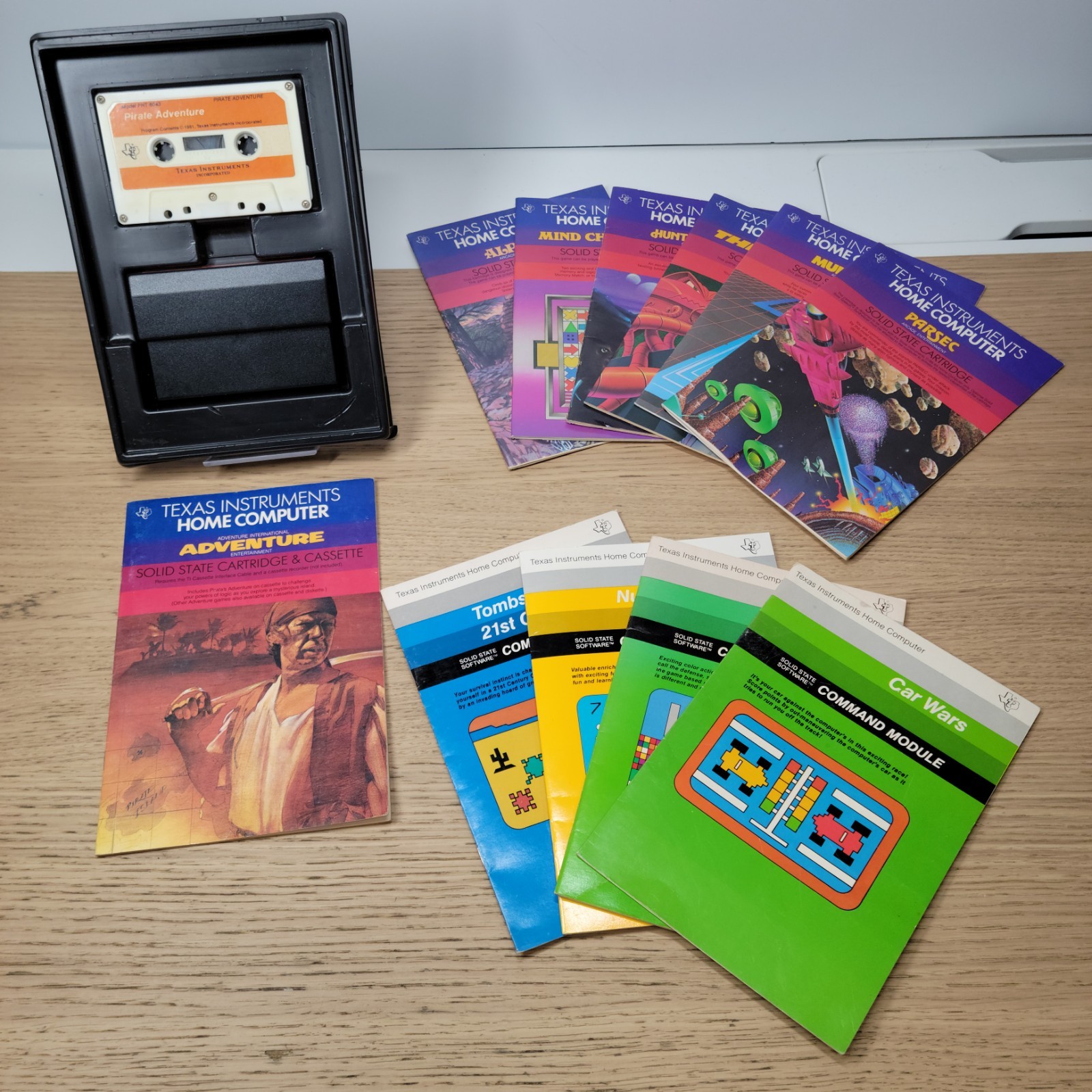 LOT 11 Texas Instruments Home Computer Manuals & Adventure Cartridge Casette