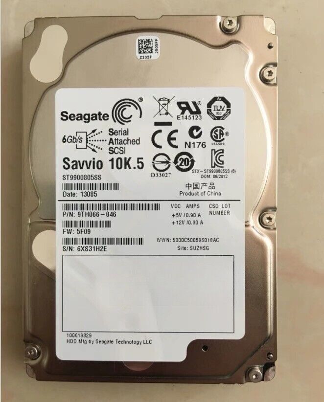 NEW Seagate ST9900805SS 900GB SAVVIO 10K.5 10K RPM SAS 6Gb/s 2.5" HDD Hard Drive