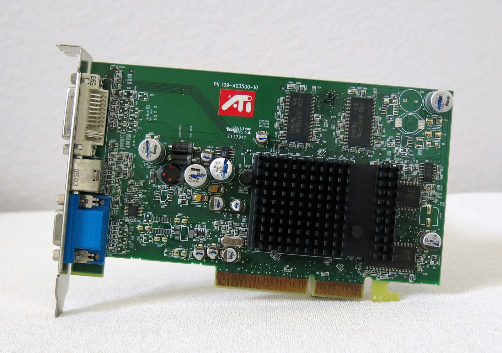 ATI Radeon 9550XL 256MB AGP Graphics Card  |  PN: 109-A03500-10