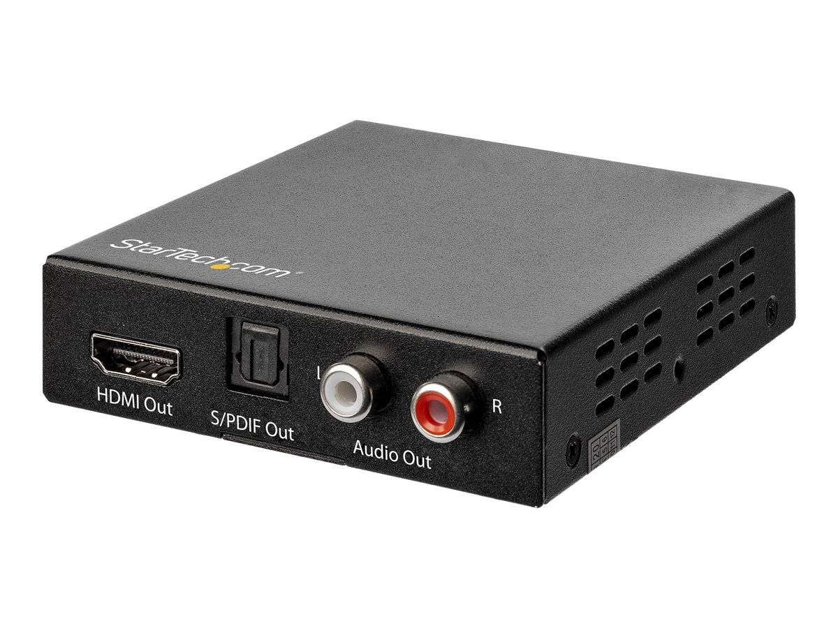 Startech HDMI Audio Extractor 4K 60Hz HDMI Audio De-embedder HDR HD202A
