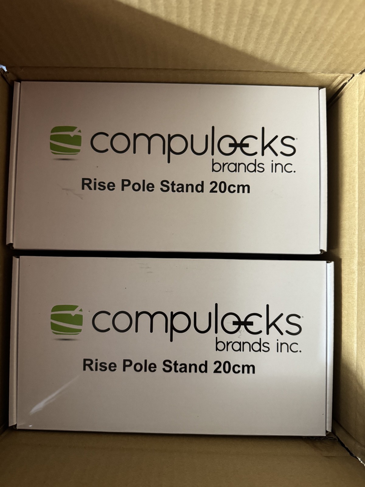 Lot of 4, Compulocks Rise Pole Stand 20cm TCDP01-BM Black – Mount – NEW
