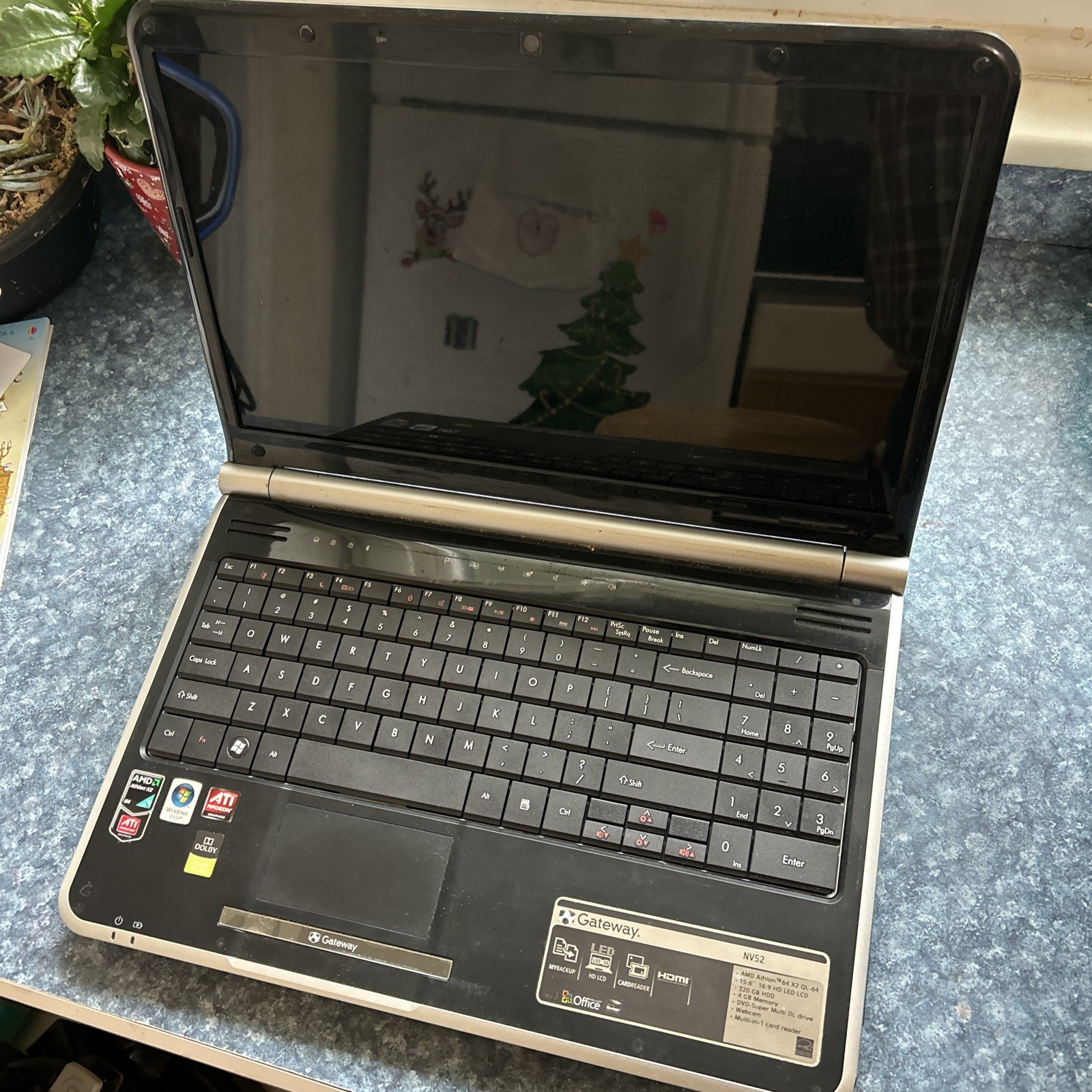 Gateway MS2274 Laptop. Not Tested. For Parts Or Not Working.