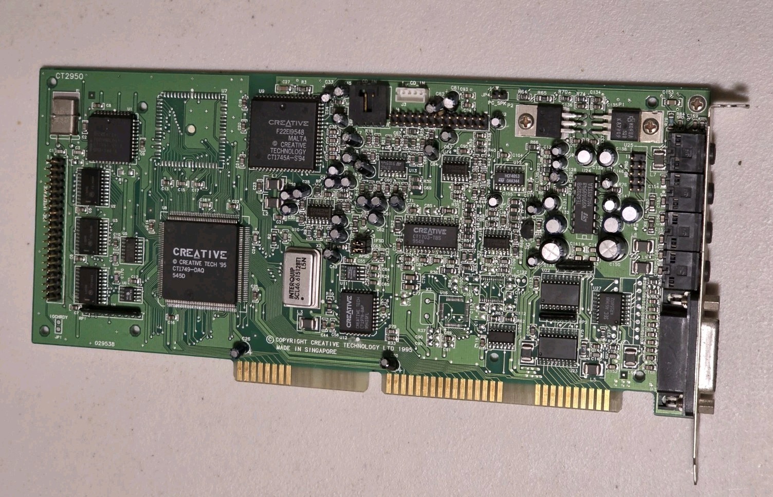 Creative Labs SoundBlaster 16 Pro PnP CT2950 16-bit ISA Sound Card Tested