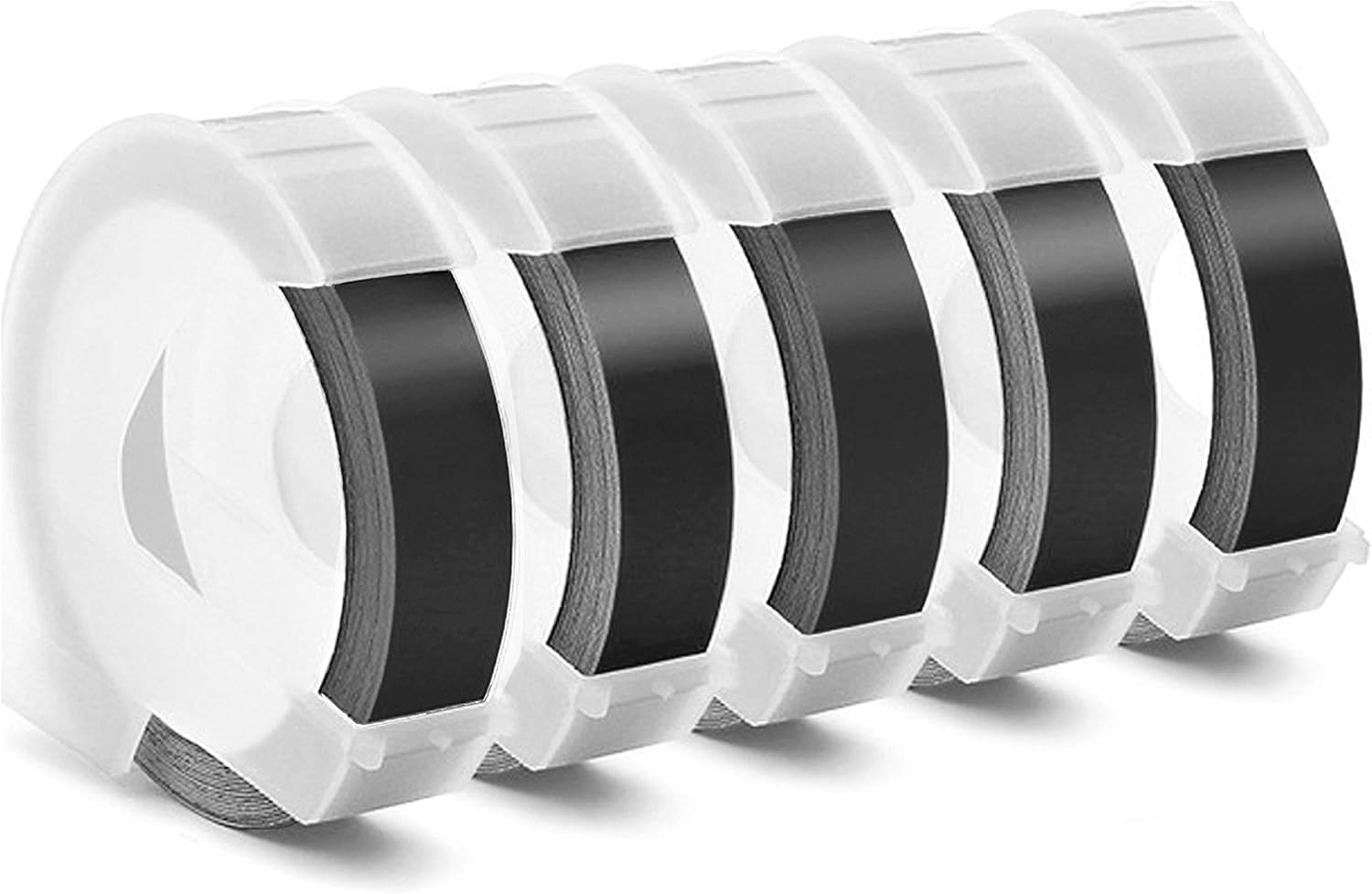 Embossing Label Tape Compatible with Dymo Label Maker,3/8 Inch 9mm 3D Plastic