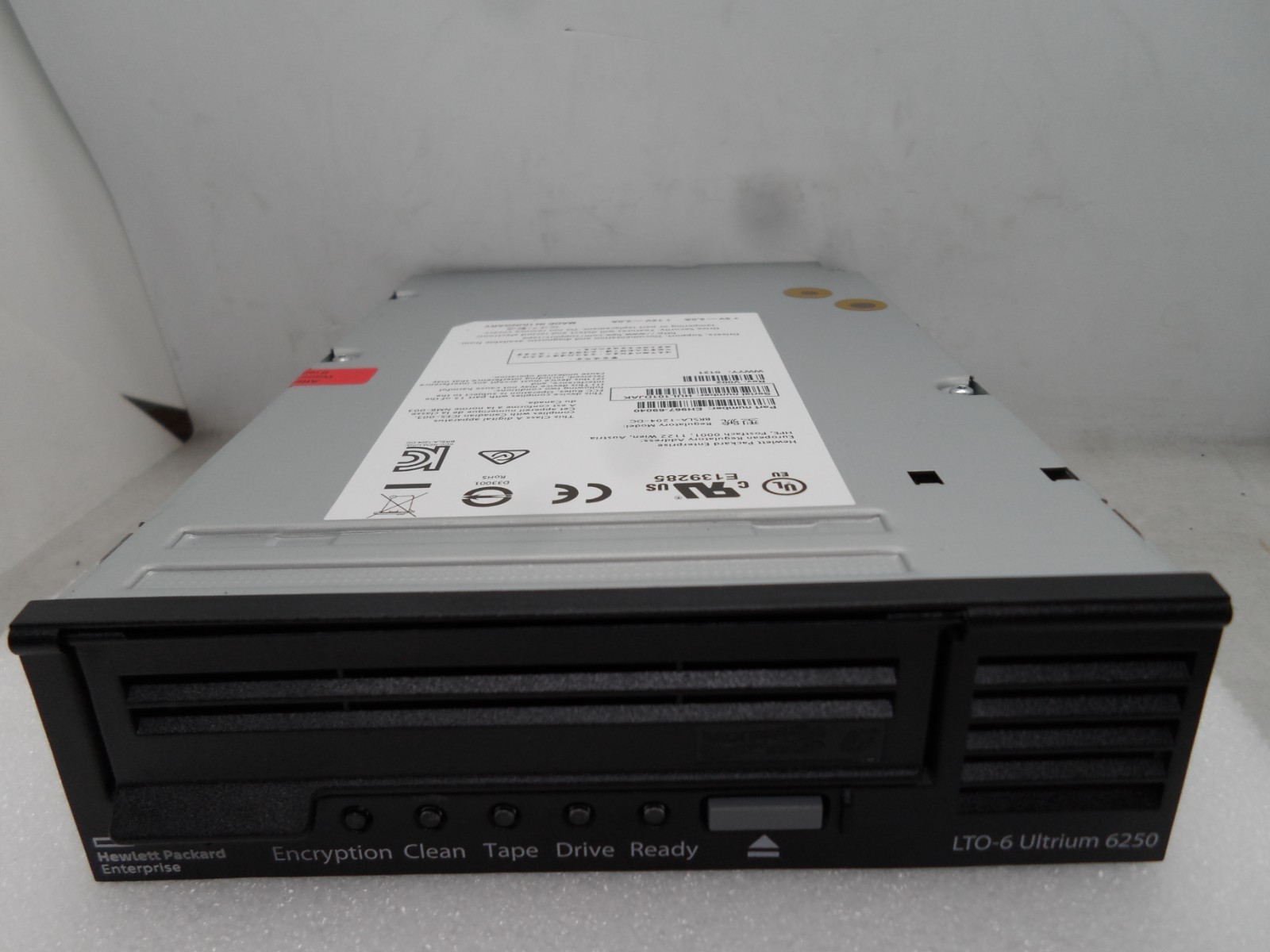 HP HPE LTO-6 HH Internal Tape SAS Removed from EH970A Ext. Drive EH967-60040-ZE