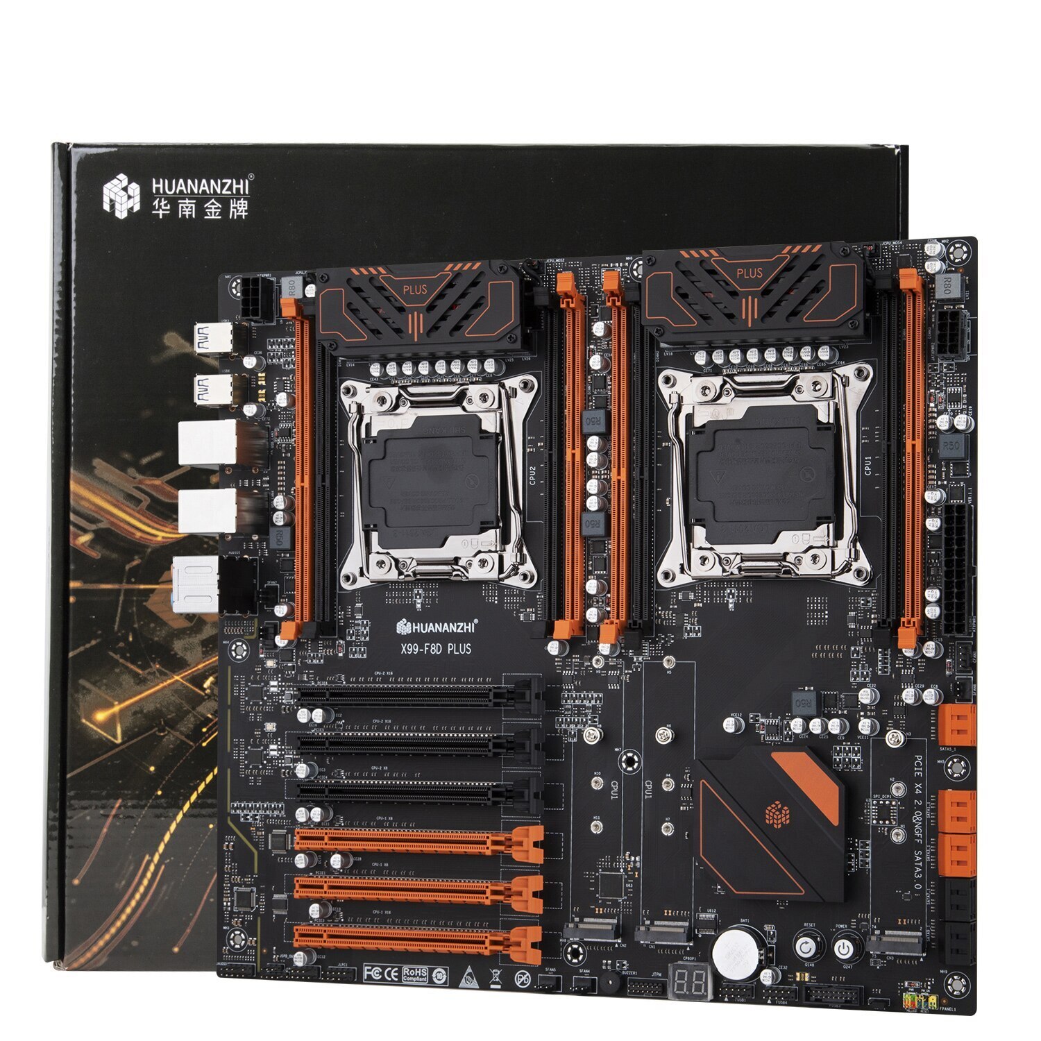 X99 F8D PLUS Dual CPU Motherboard E-ATX support E5-2699 v4 CPU