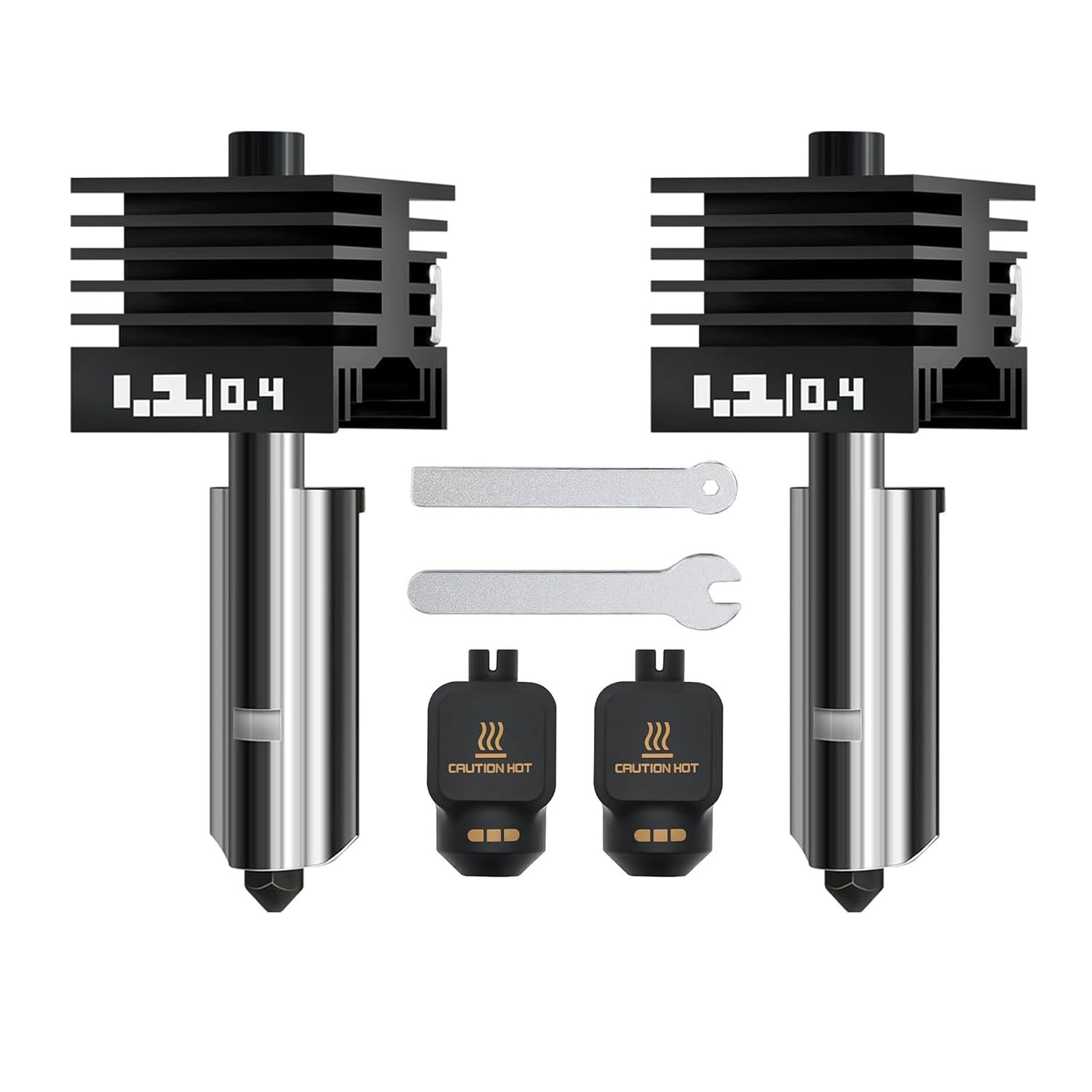 2PCS 0.4MM Hotend Kit for Bambu Lab P2S/H2D/H2C/H2S/X2D/A1/A2L/A1MINI |