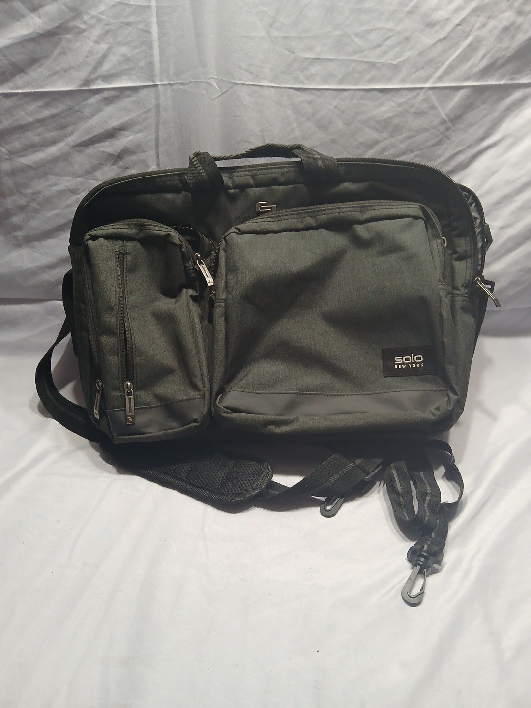 Solo New York Laptop Backpack /Convertible Briefcase  Messenger Bag