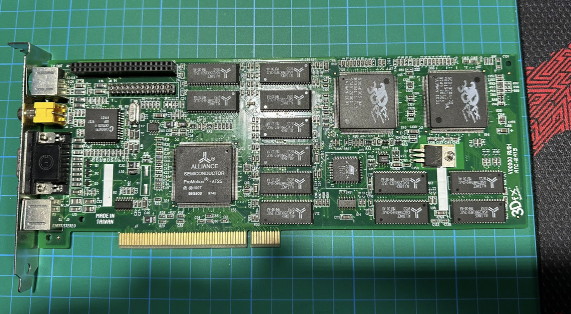 3DFX Voodoo RUSH PCI Card 6M RAM Works