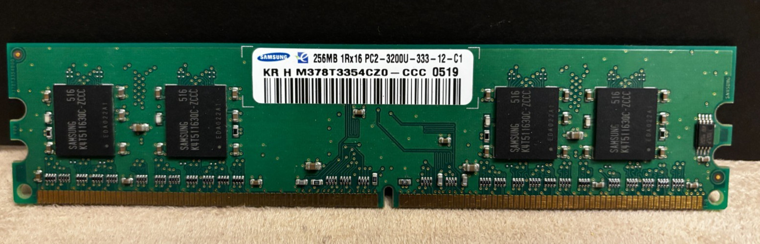Samsung 256 MB DIMM 3200U  DDR SDRAM Memory