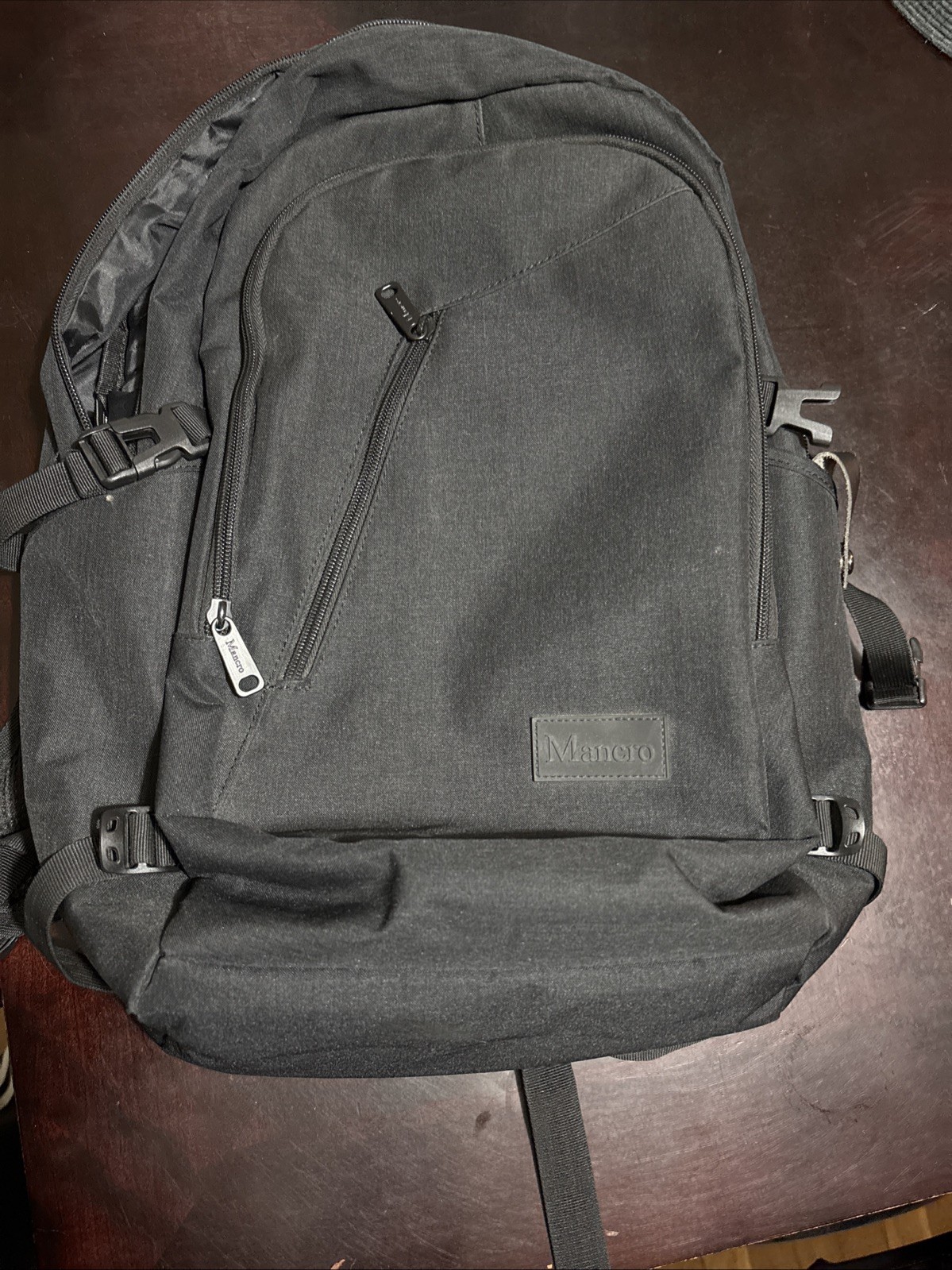 Mancro Laptop Backpack 17.3 Inch Work Business Travel Bag with USB Charger
