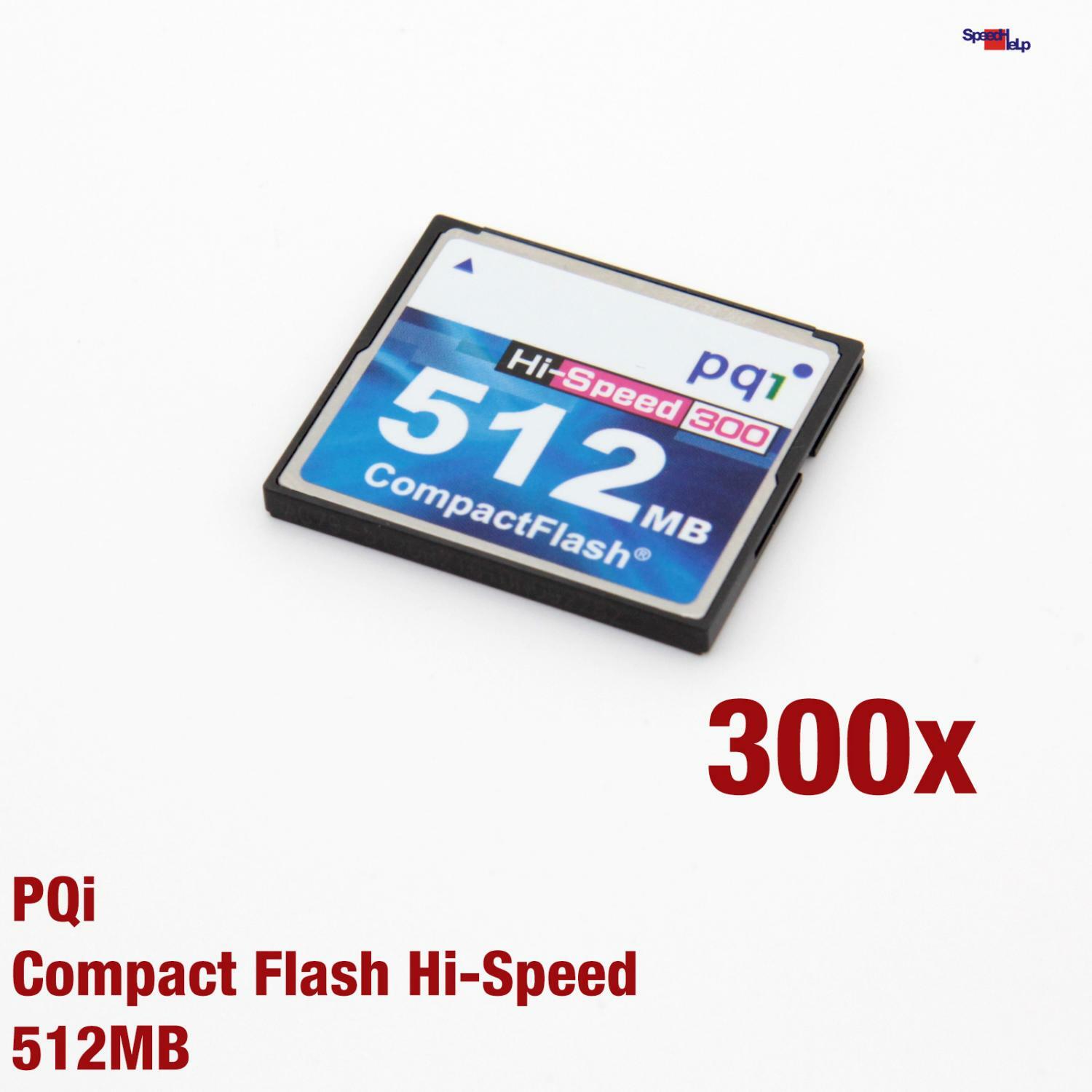 Pqi 512mb Hi-Speed 300x Compact Flash CF Card Karte Thinclient HP Igel Canon Nik