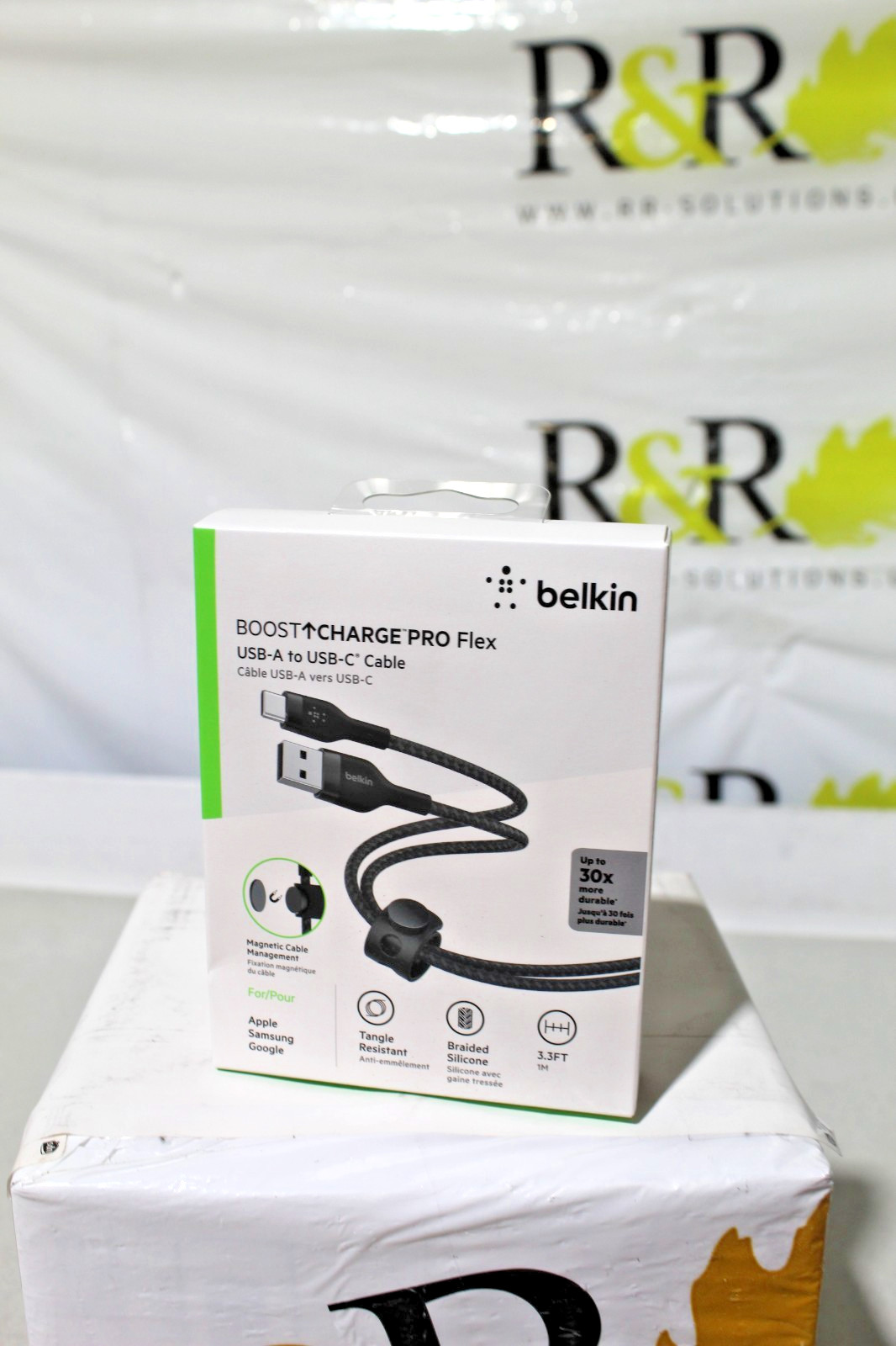 Belkin BoostCharge Pro Flex Braided USB to Light(ning) Cable (1M/3.3FT) Black