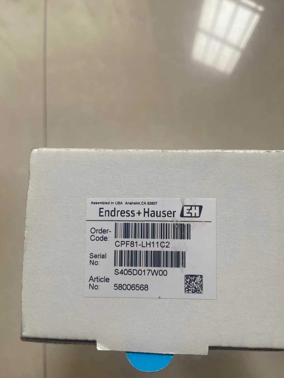1PCS NEW E+H CPF81-LH11C2 electrode FedEx or DHL