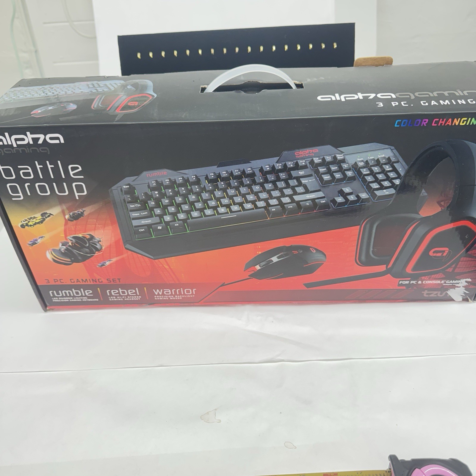 Alpha Gaming Battle Group 3 Pieces Keyboard Mouse Headset For PC Console |New