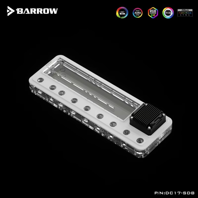BARROW Acrylic Distro Plate DDC Pump Combo DC17-SDB 120/240/360 ARGB