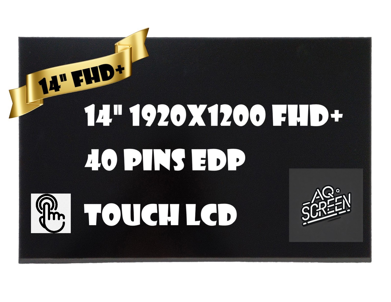 B140UAK02.3 40 Pins 14" FHD+ Touch Screen Replacement LCD Display with Digitizer