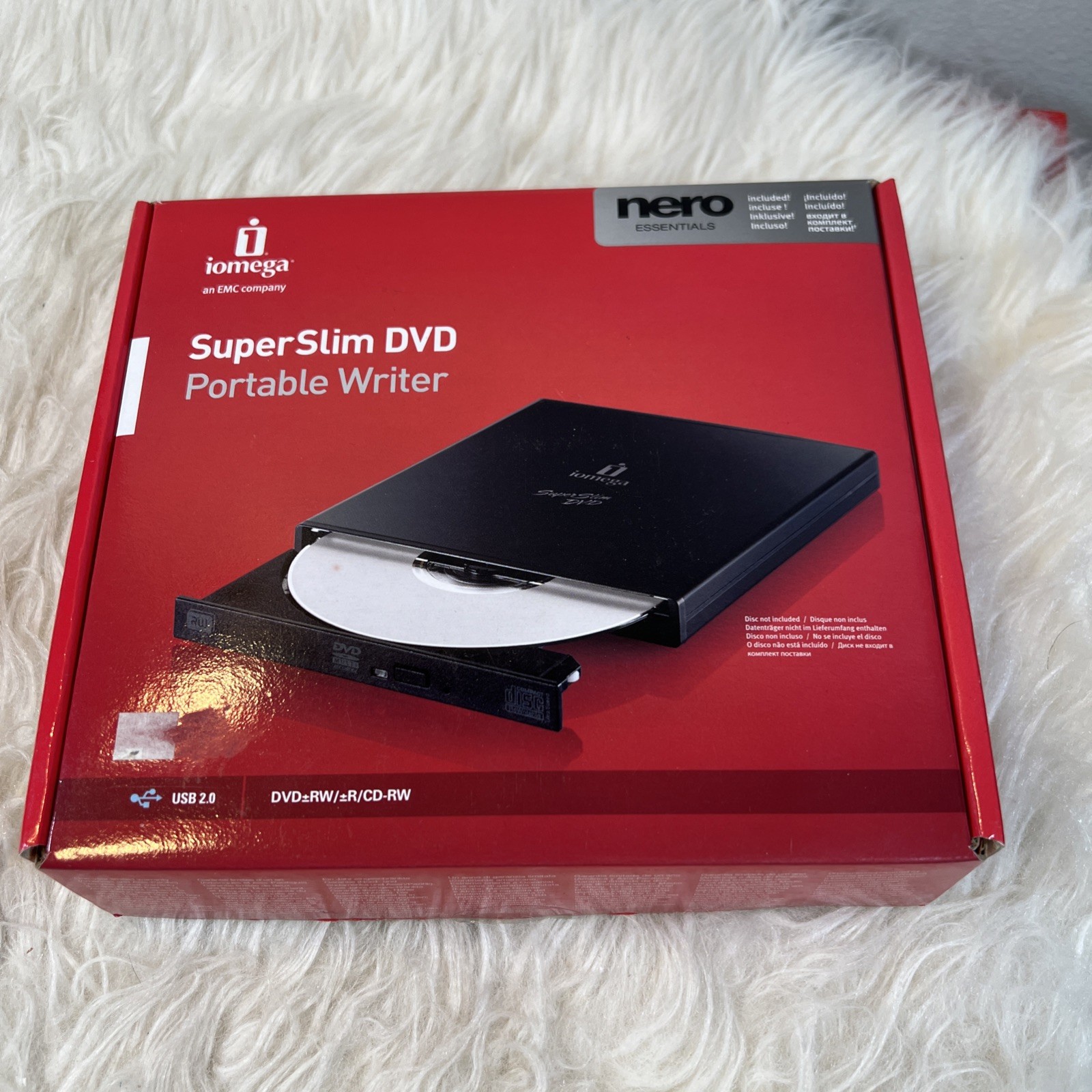 Iomega Super Slim External CDRW/DVD Drive DVDRW8X-U