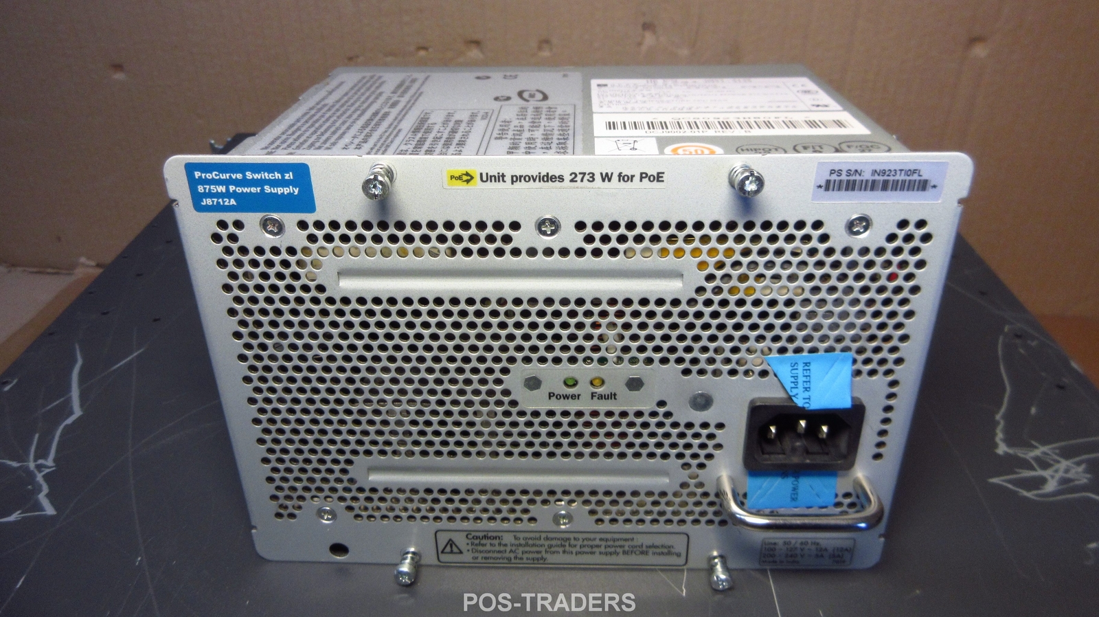 HP J8712A 875W ProCurve Power Supply PSU for ZL Switch - FROM HP 5406ZL J8697A