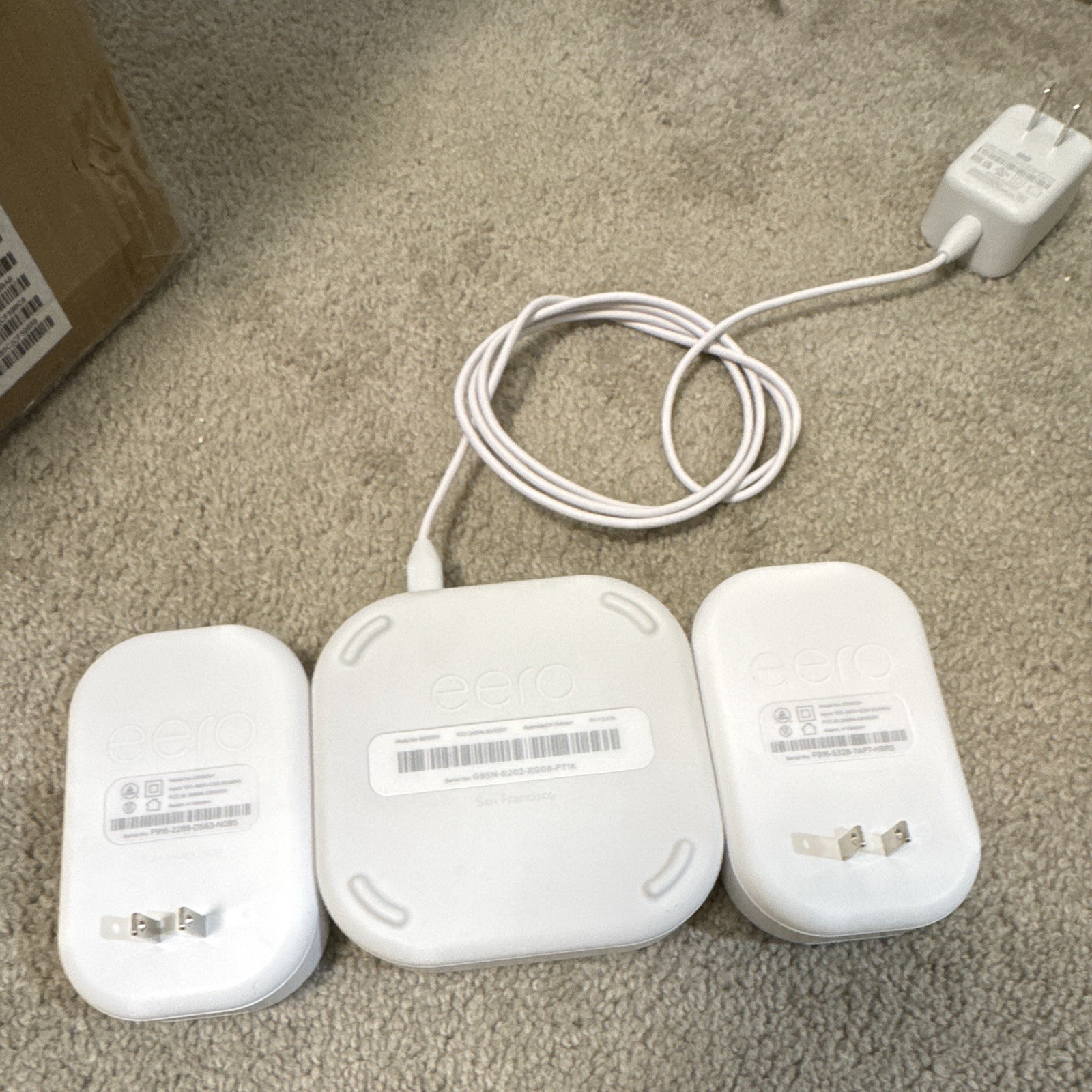 eero B010001 Mesh Wi-Fi Router System 3-Pack White Wireless RJ-45
