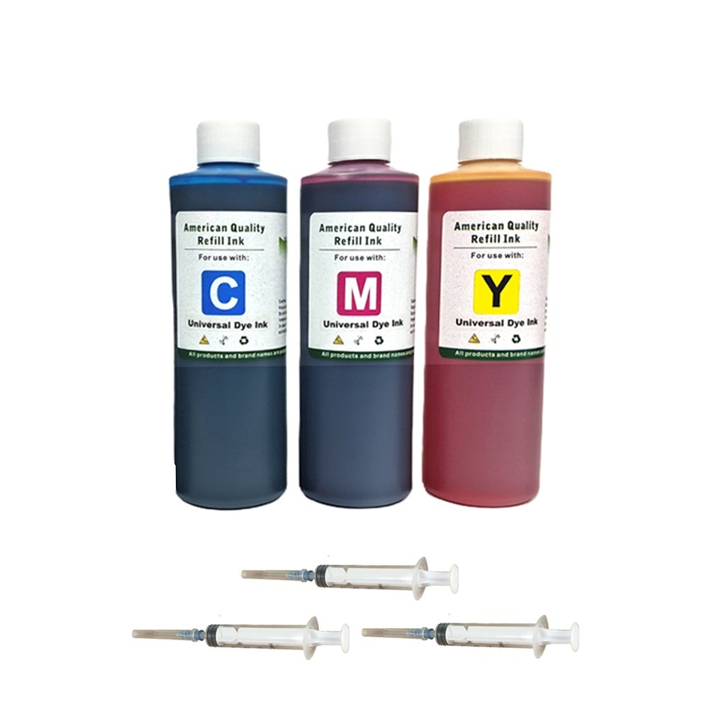 3x250ml Ink Cartridge Refill Kit all HP Canon Brother Lexmark Dell Epson Kodak