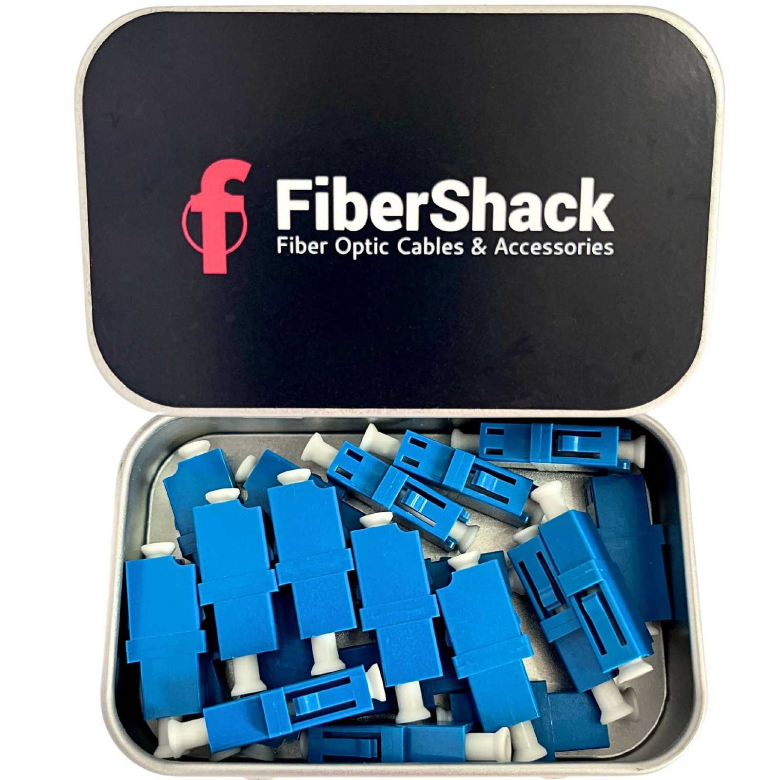 20 PCS Tin Single Mode LC Fiber Optic Coupler Simplex Duplex Adapters Connects