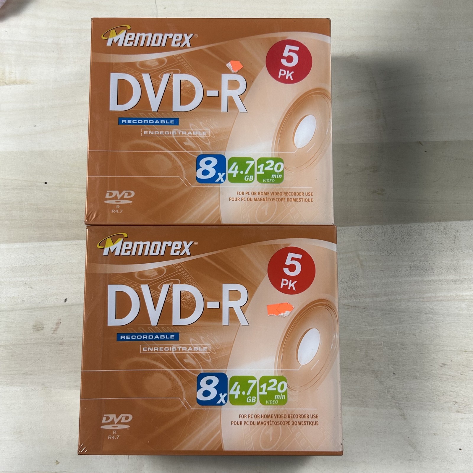 Memorex DVD-R Discs 4.7GB 120min 8x Recordable Media - 2 x 5-Pack (10 Discs)