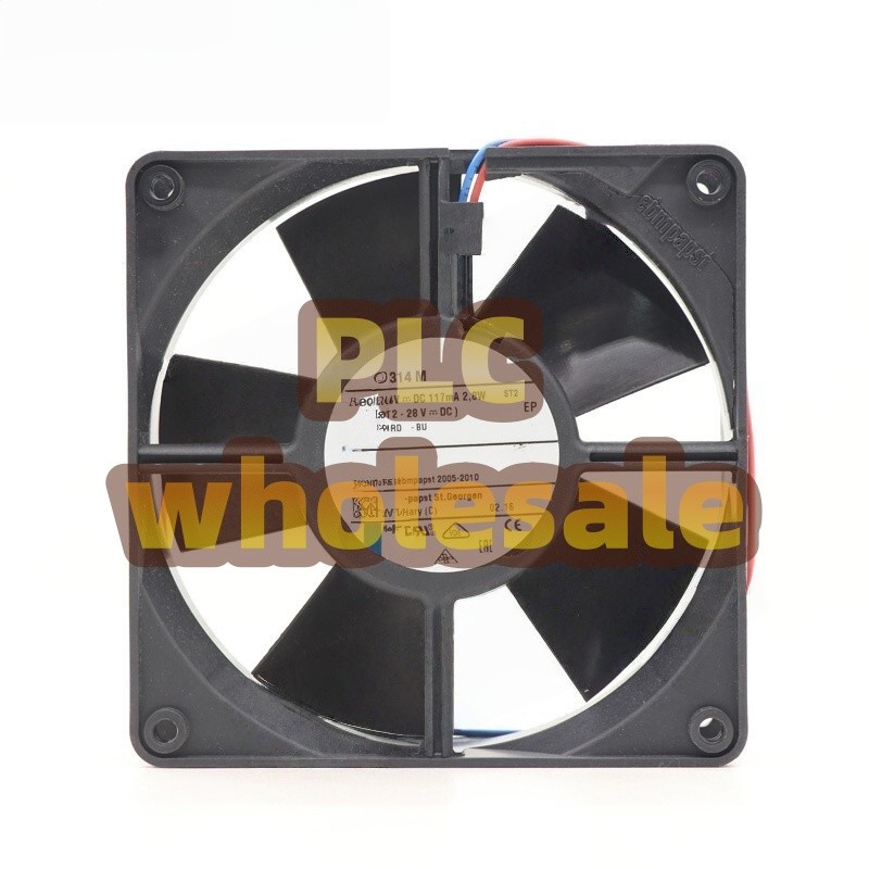 For Ebmpapst 4314M Axial Fan DC 24V 117mA 2.8W 120*120*32MM  Cabinet Cooling Fan