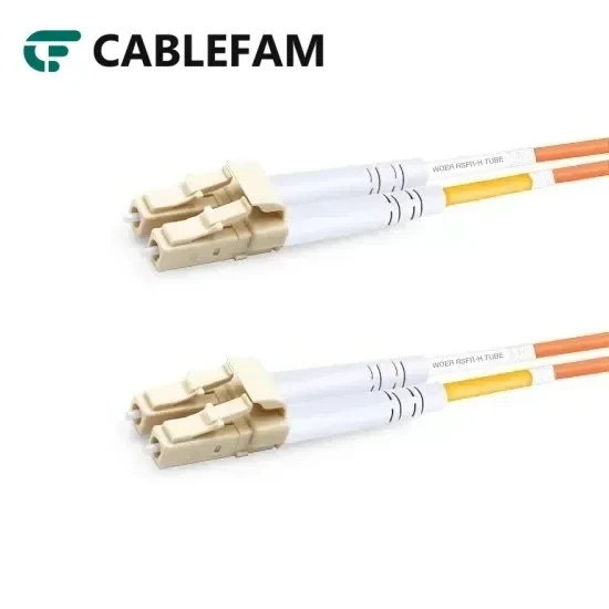 [2pcs] 1M LC UPC-LC UPC Duplex OM2 Multimode LSZH 2.0mm Fiber Patch Cable
