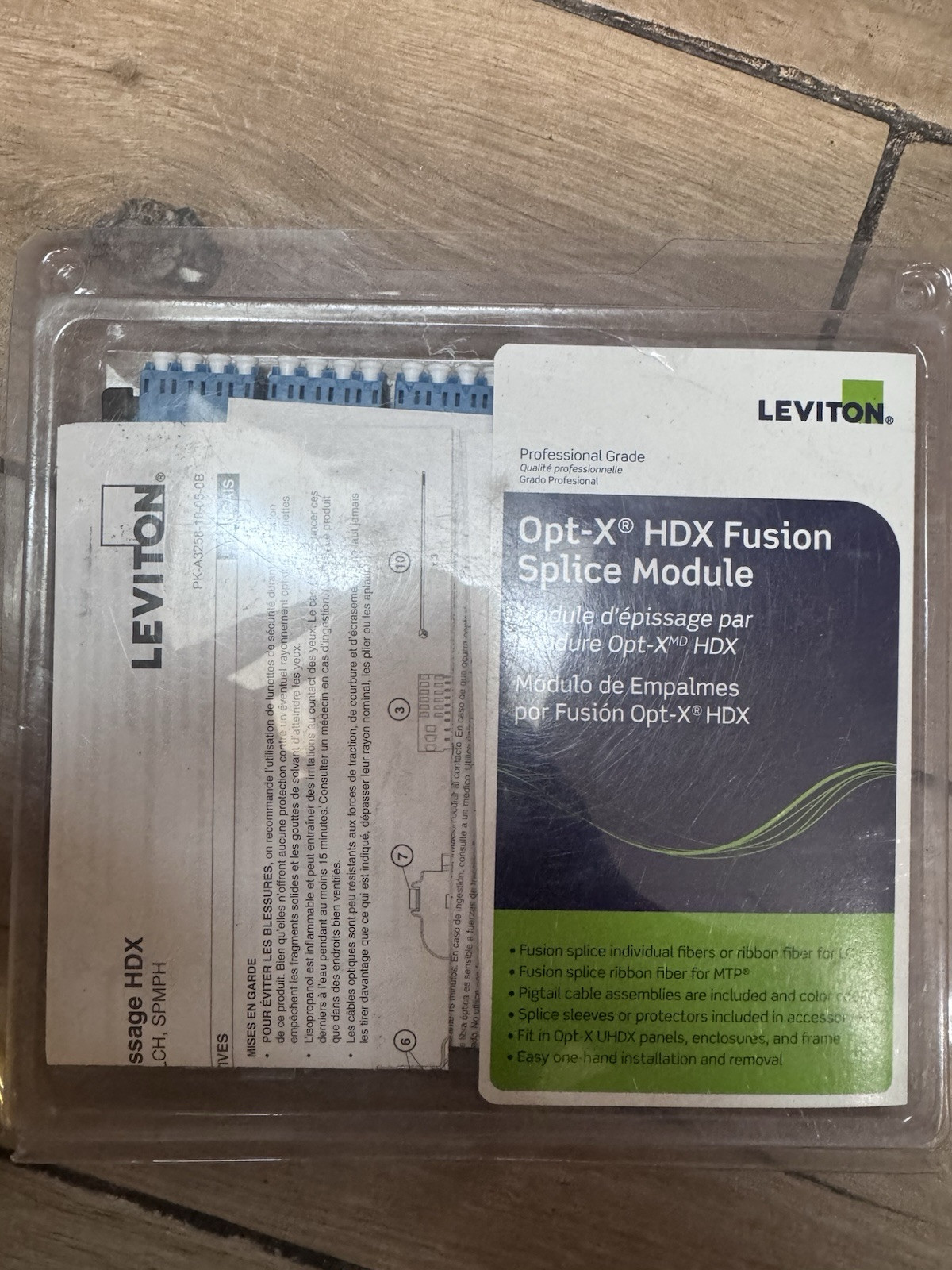Leviton Opt-X HDX Fusion Splice Module (SM, LC, 12 Strand)