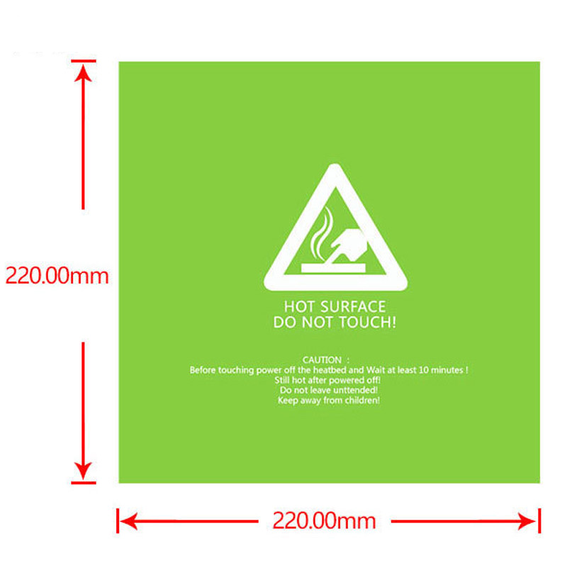 New 5pcs Green Square Build Surface Super Sticker Sheet for 3D Printer Hot Bed