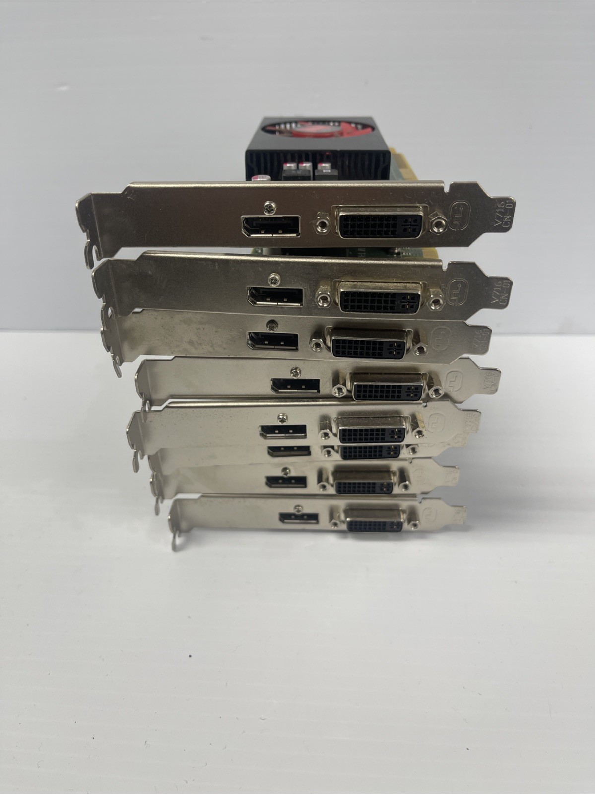 Lot of  8 AMD 109-C55357-00 RADEON R5 240 DP DVI PCIe Full Profile  Dell 07W12P