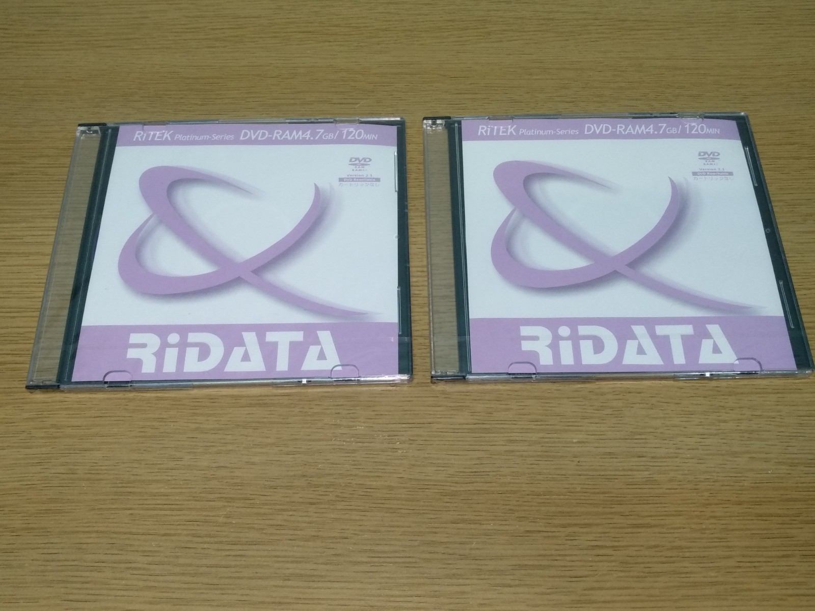 2 RiTEK Platinum Series DVD-RAM 4.7 GB /120 MIN RiDATA new sealed *rare