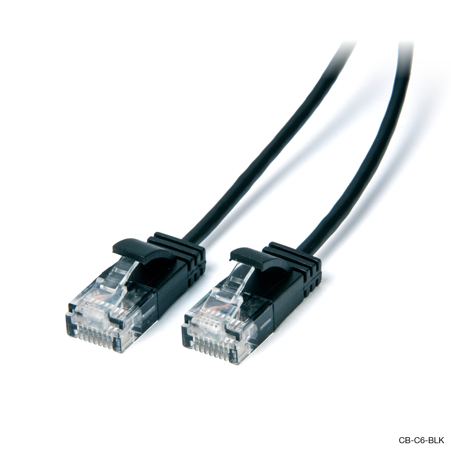 Laser 3m Black CAT6 Ultra-Slim Ethernet Cable 10Gbps 28AWG RJ45