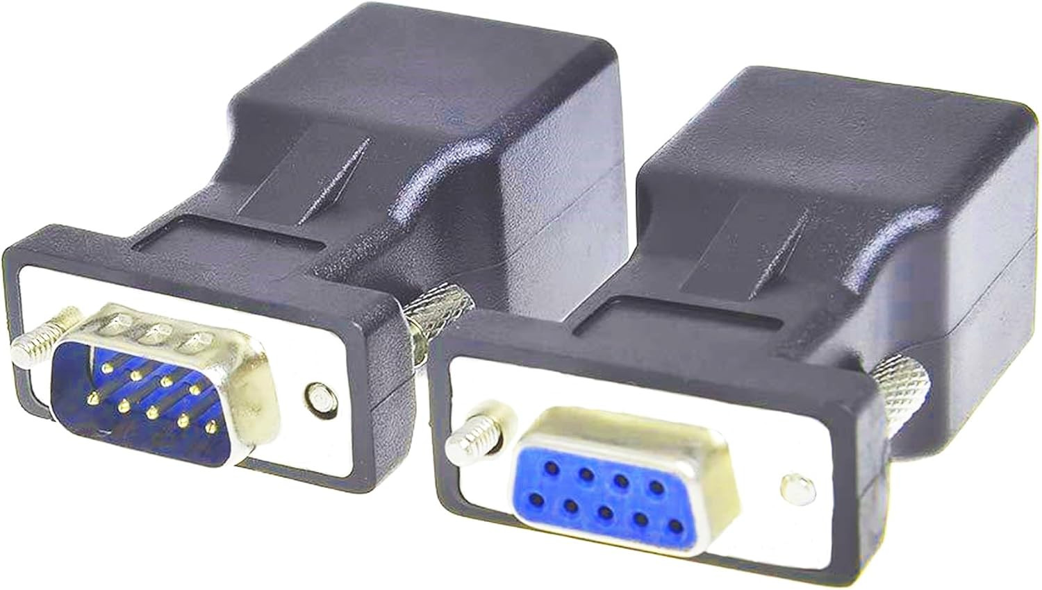 RS232 DB9 to RJ45 Serial Adapter Db9Male to Rj45Female Serial2Pcs
