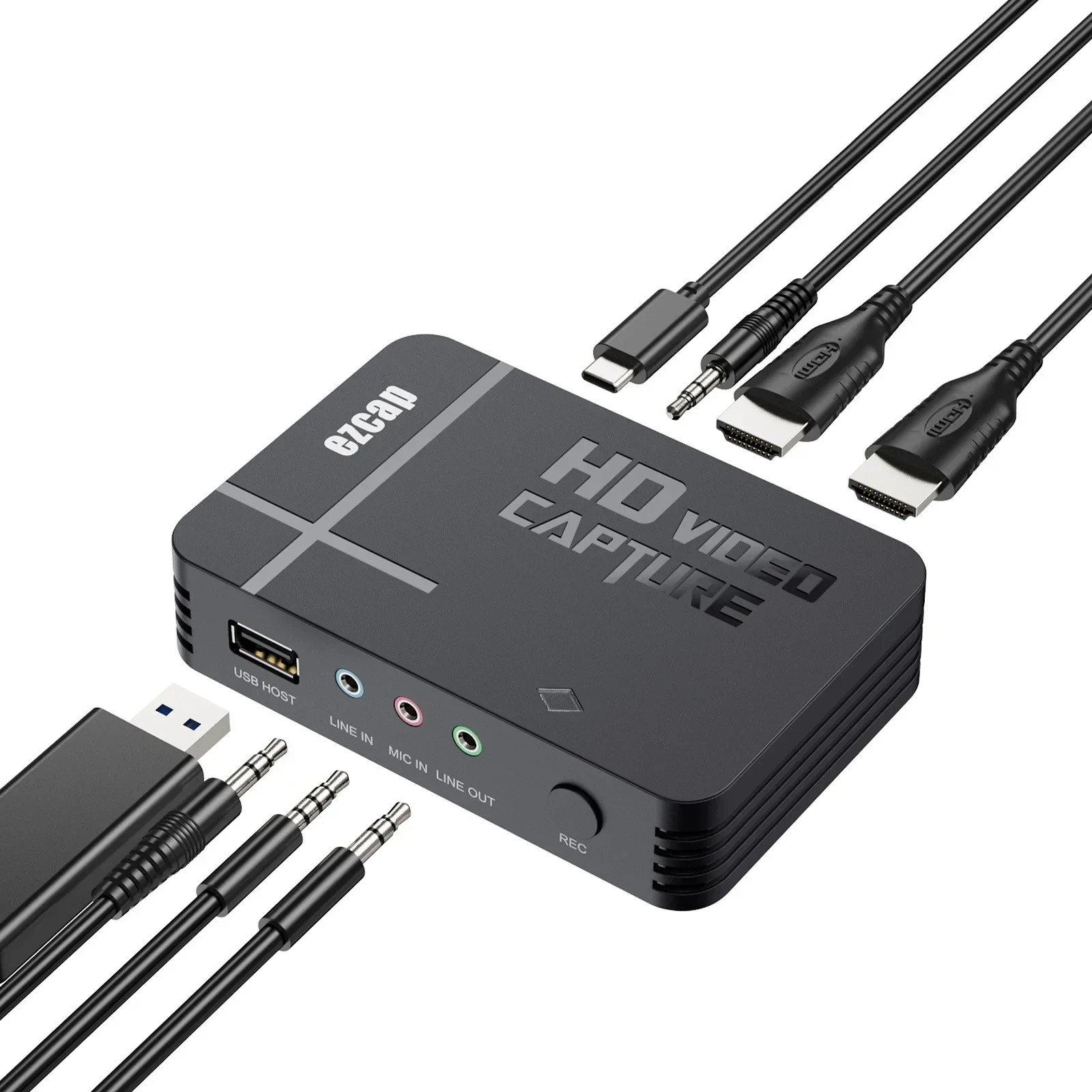 HDMI AV RCA Video Capture Card 1080P30 Recording To USB Flash Drive U Disk Mic