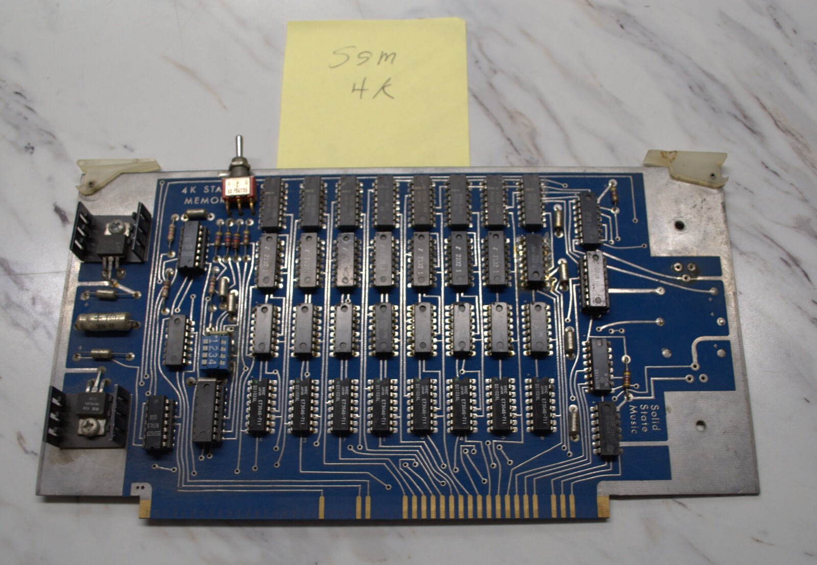 Solid State Music 4K Static RAM  S-100 Board    -( ALTAIR,IMSAI,CROMEMCO)