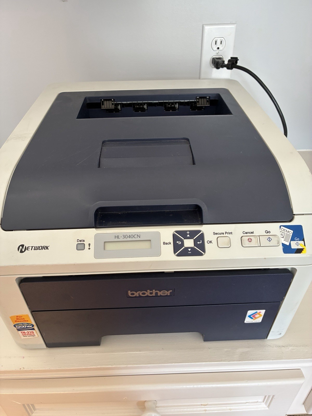 Brother HL-3040CN Color LED Workgroup Printer, Ethernet, 2400x600 DPI 19ppm