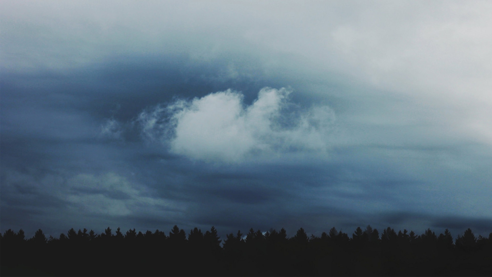Landscape clouds dark Custom Gaming Mat Desk