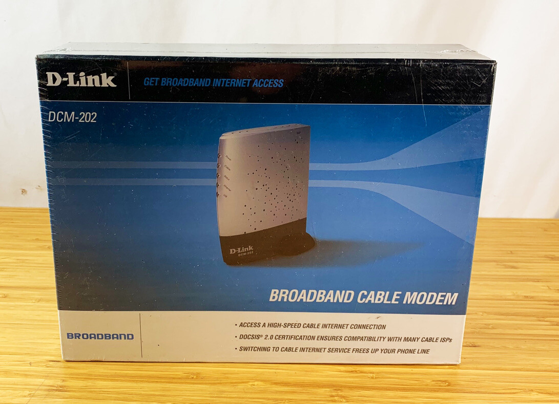 D-Link DCM-202 DOCSIS 2.0 USB Broadband Ethernet Cable Modem New Sealed 