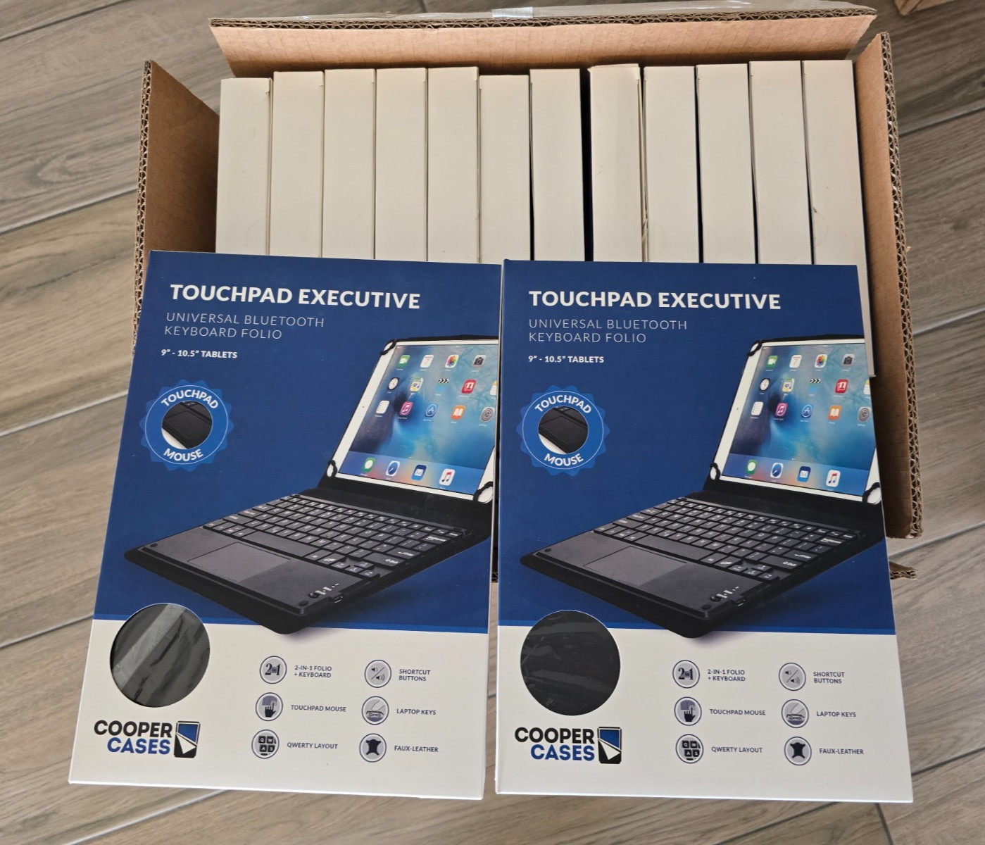 Cooper Touchpad Executive Universal Bluetooth Keyboard Folio 9-10.5"