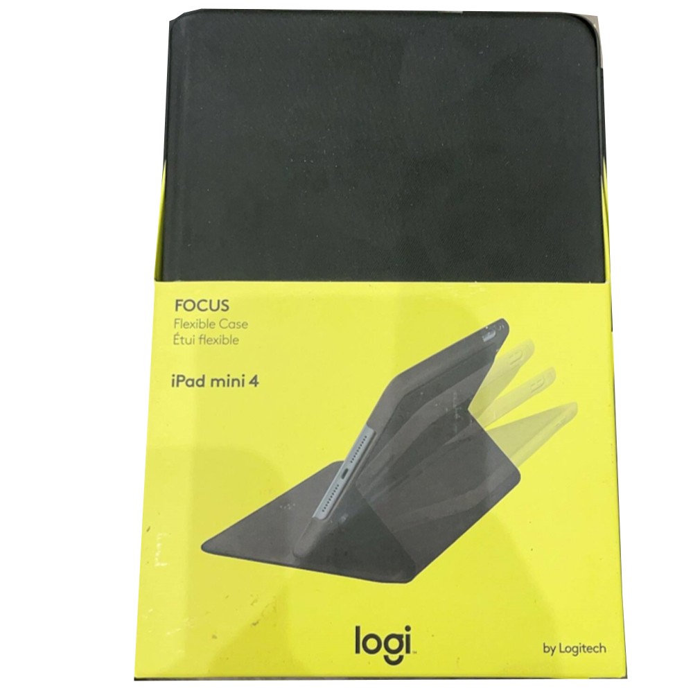 Logitech FOCUS Flexible Case by Logi iPad Folding Stand Cover for iPad mini 4