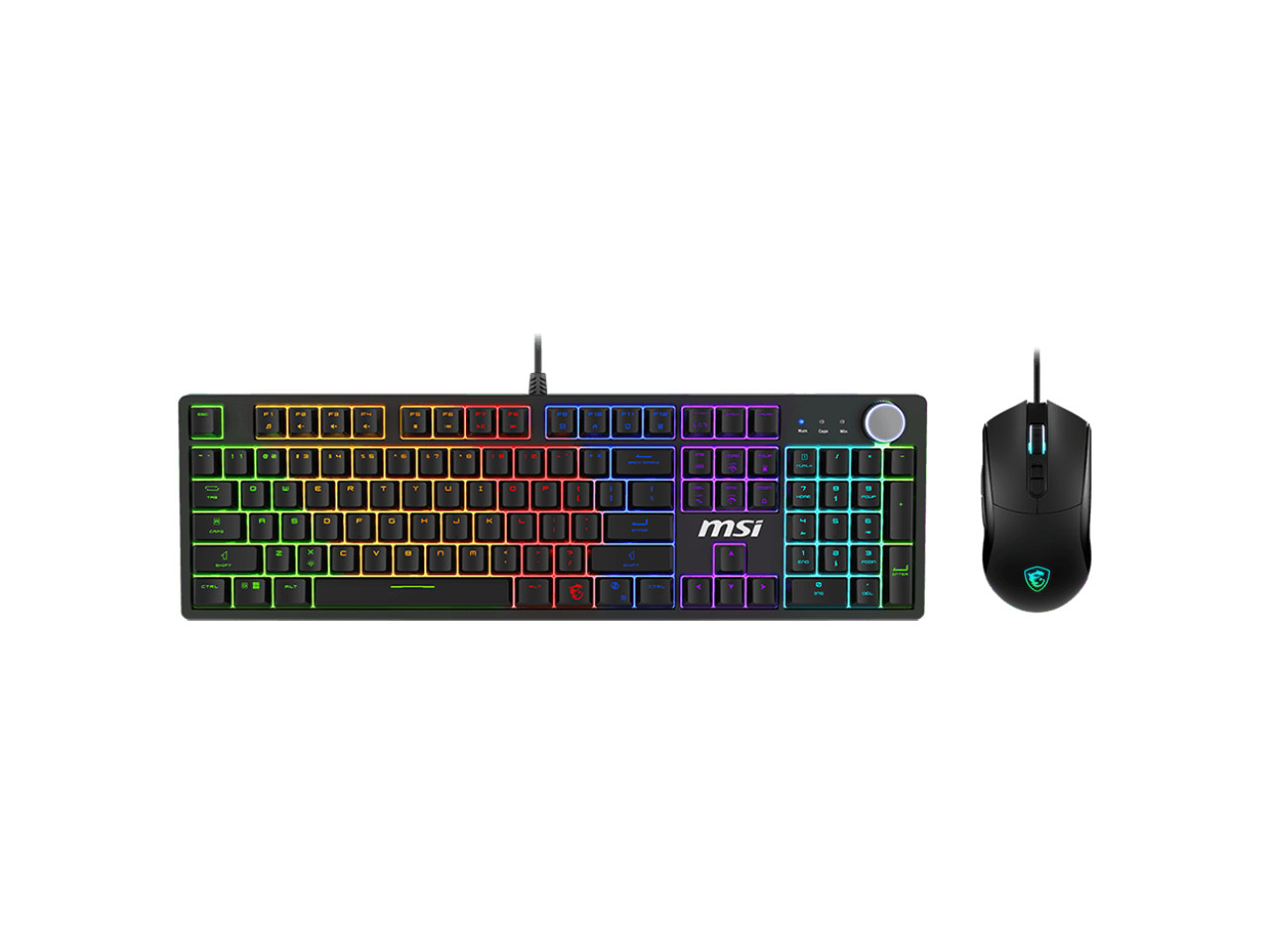 Forge GK320 Combo RED US - Gaming RGB Keyboard & Mouse Set, Full Keys MSI