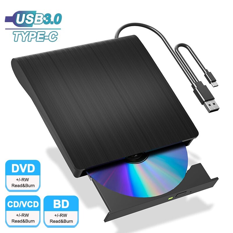 Portable Blu ray Drive for Laptop PC USB 3.0 Bluray DVD/CD Player Reader Burner