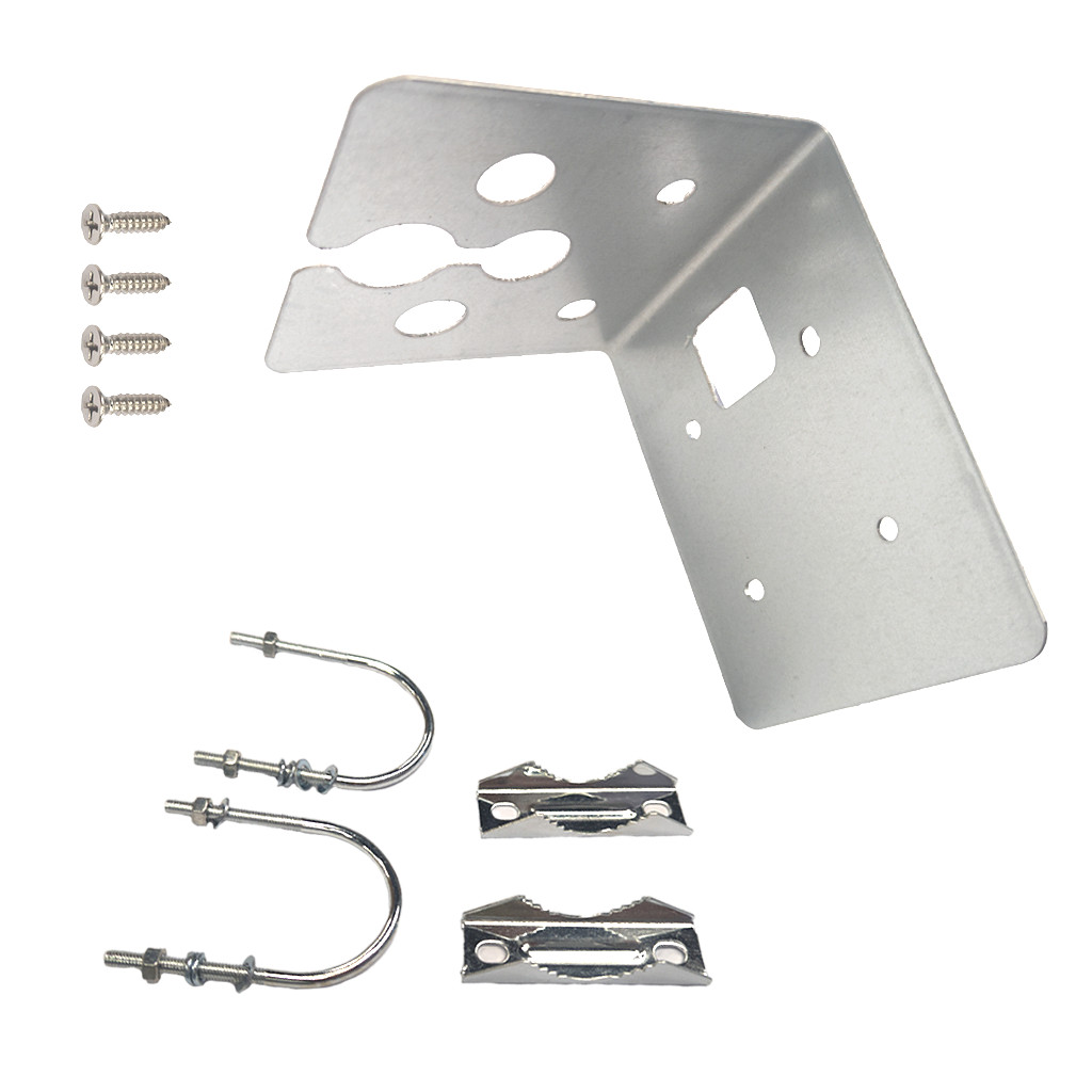 Strong Heavy Duty L Bracket U-bolt Mount Set for Any Large Antenna LPDA/Panel