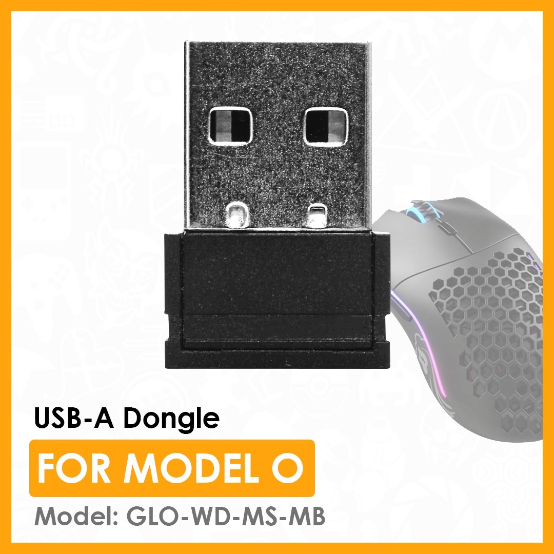Genuine Glorious USB-A Dongle for Model O Gaming Mouse | Black | GLO-WD-MS-MB