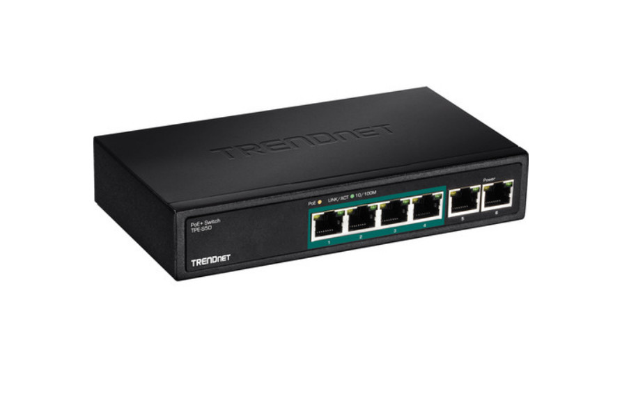 TRENDnet TPE-S50 6-Port Fast Ethernet PoE Switch (Version v2.0R)