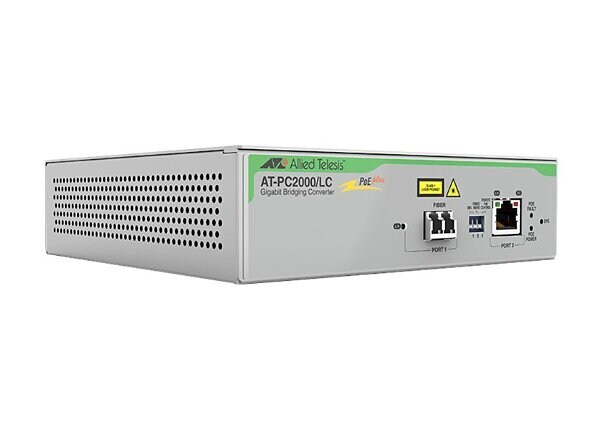 Allied Telesis fiber media converter, Model: AT-PC2000/LC-960