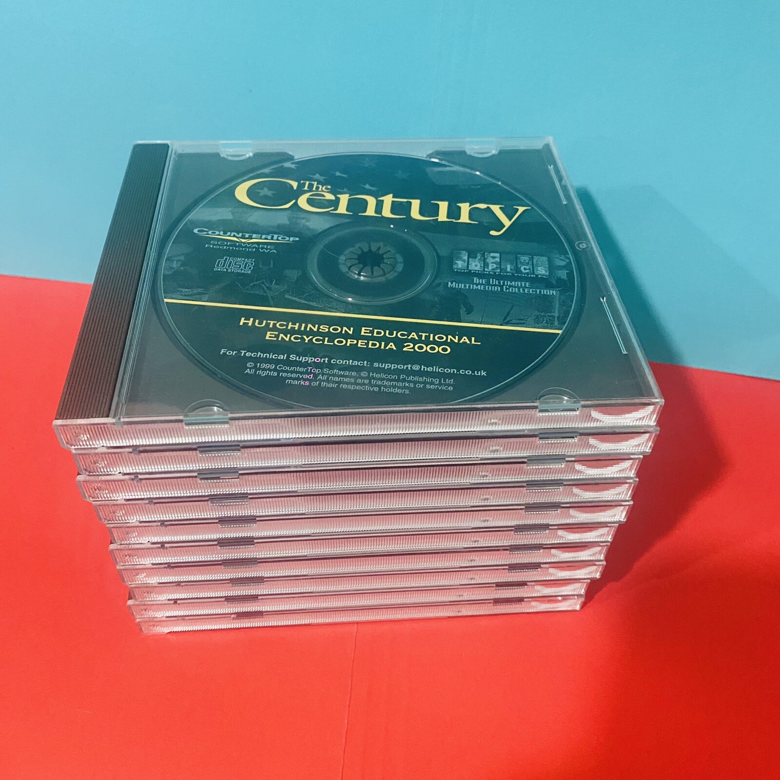 The Century Topics CounterTop Software Cd-rom LOT Of 10 Software PC Vtg