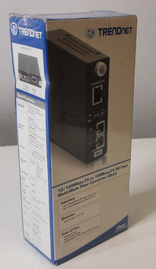 TRENDnet TFC-110MSC Multi-Mode Fiber Converter - New/Sealed